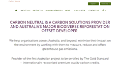 Desktop Screenshot of carbonneutral.com.au