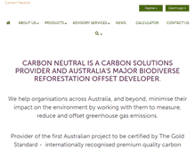 Tablet Screenshot of carbonneutral.com.au